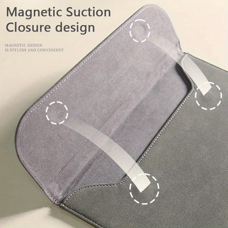 Laptop Bag Sleeve For Macbook Air 13 A2237, Air 15 Case M1 M2 M3 Pro 14 16 Inch 2021 2023 PU Leather Bags Cover For Laptop Bags