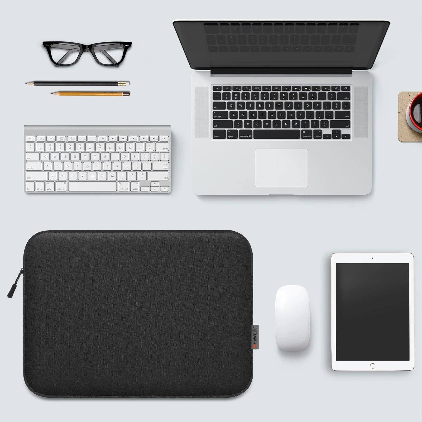 HAWEEL 16 15 13 inch Laptop Sleeve Case Zipper Briefcase Bag for 15-16.7 14-15 12.5-13.5 inch Laptop Bag