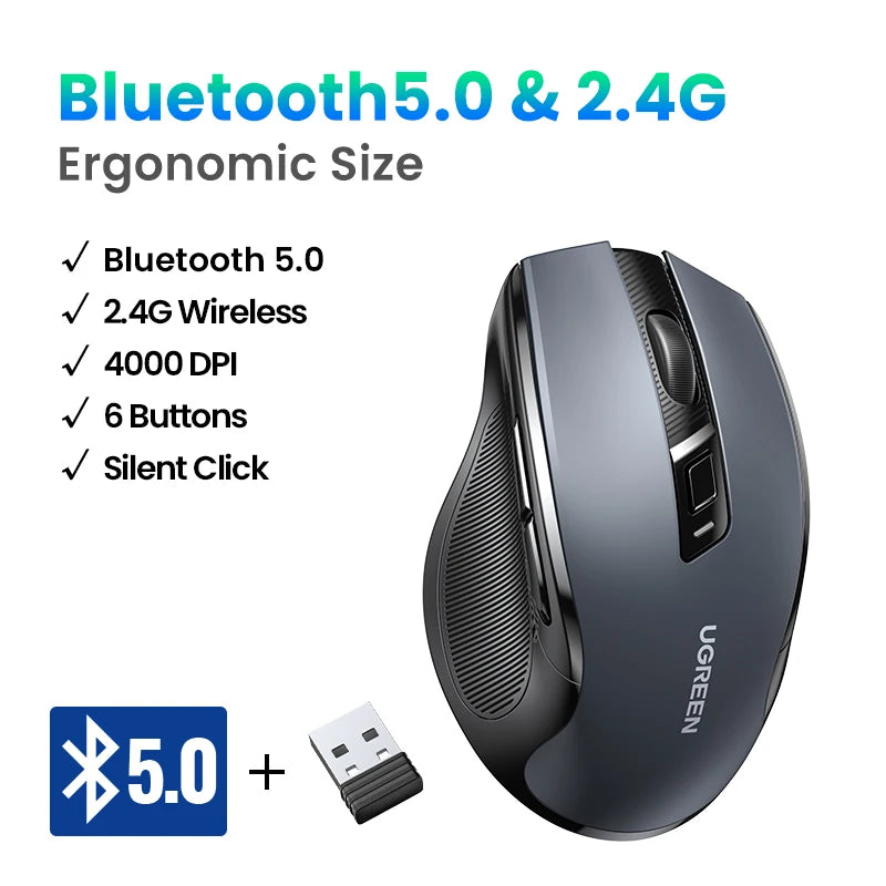 UGREEN Wireless Mouse Bluetooth5.0