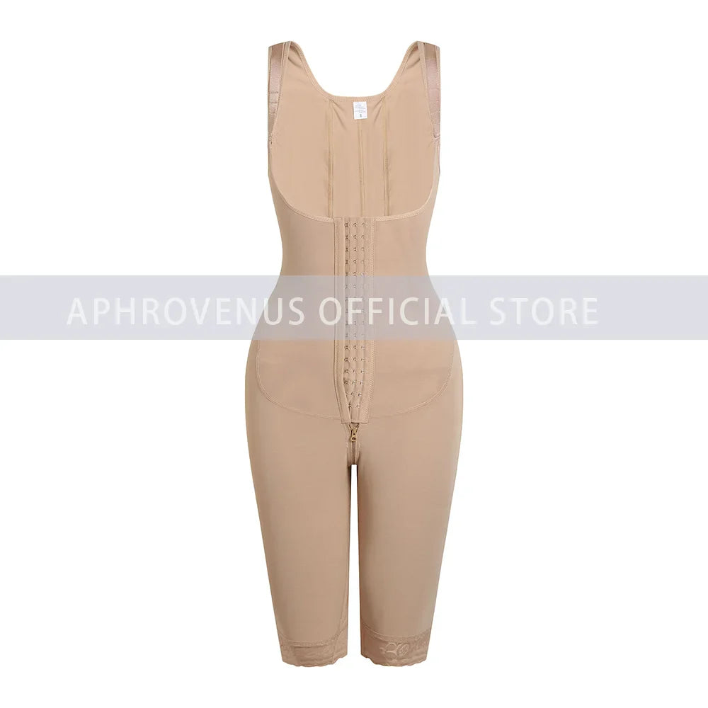 Fajas Colombianas Women Long-pants Full Body Shapewear Postpartum Waist Trainer Shaper Post Liposuction Tummy Control Bodysuit