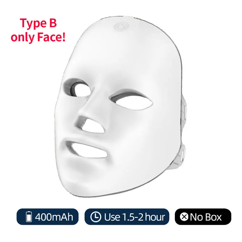Wireless 7-Color LED Face Beauty Mask