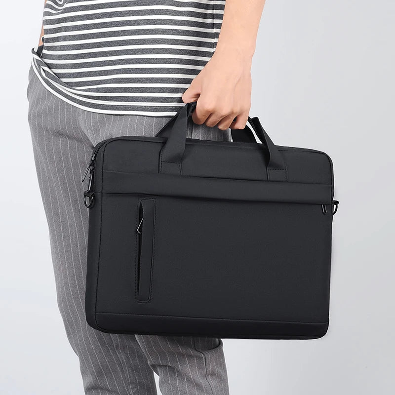 Laptop Tote Bag, Business Briefcase, Adjustable Shoulder Straps, Zipper Closure - Perfect for School, Office and Daily Commute