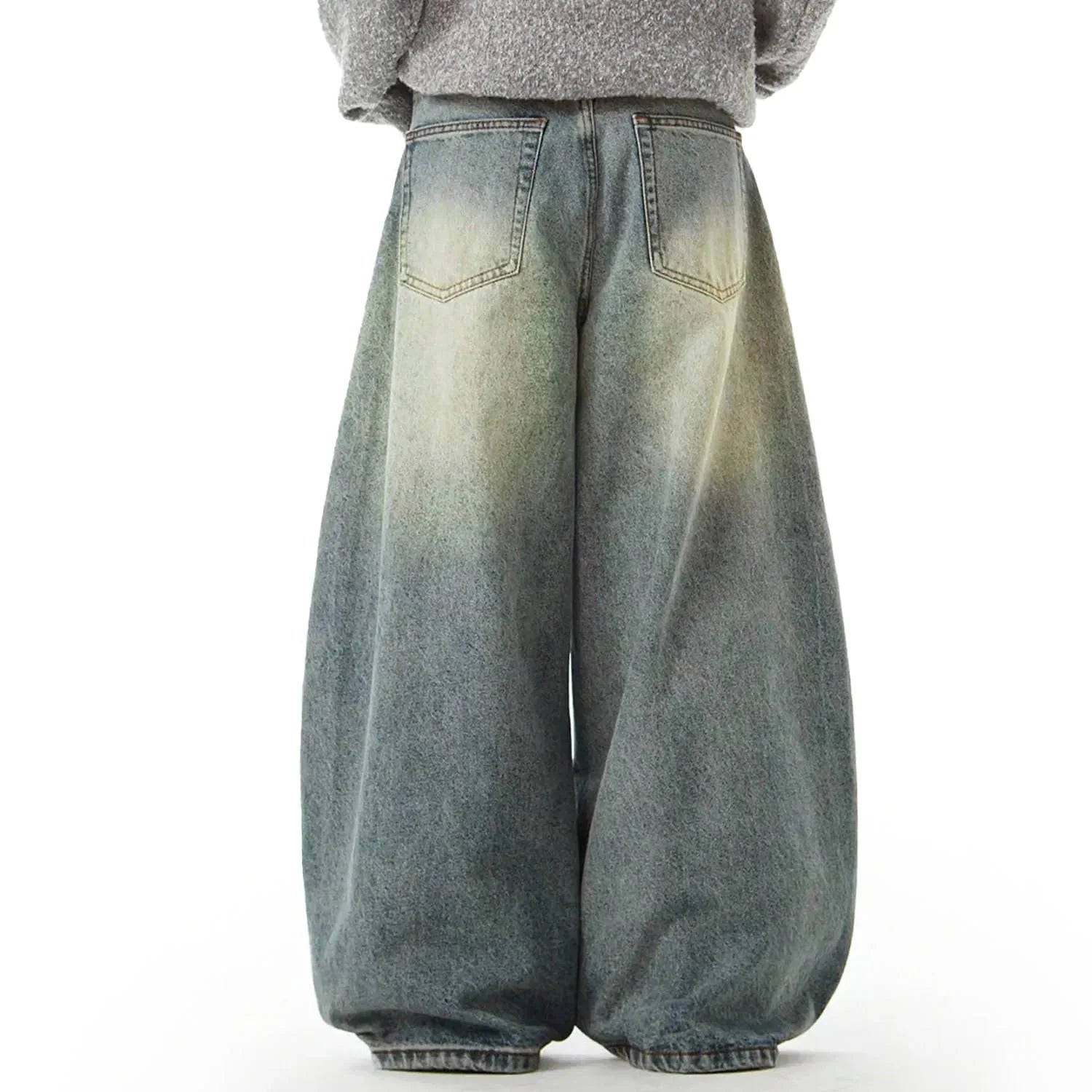 Blue Wide Leg Vintage Denim Jeans