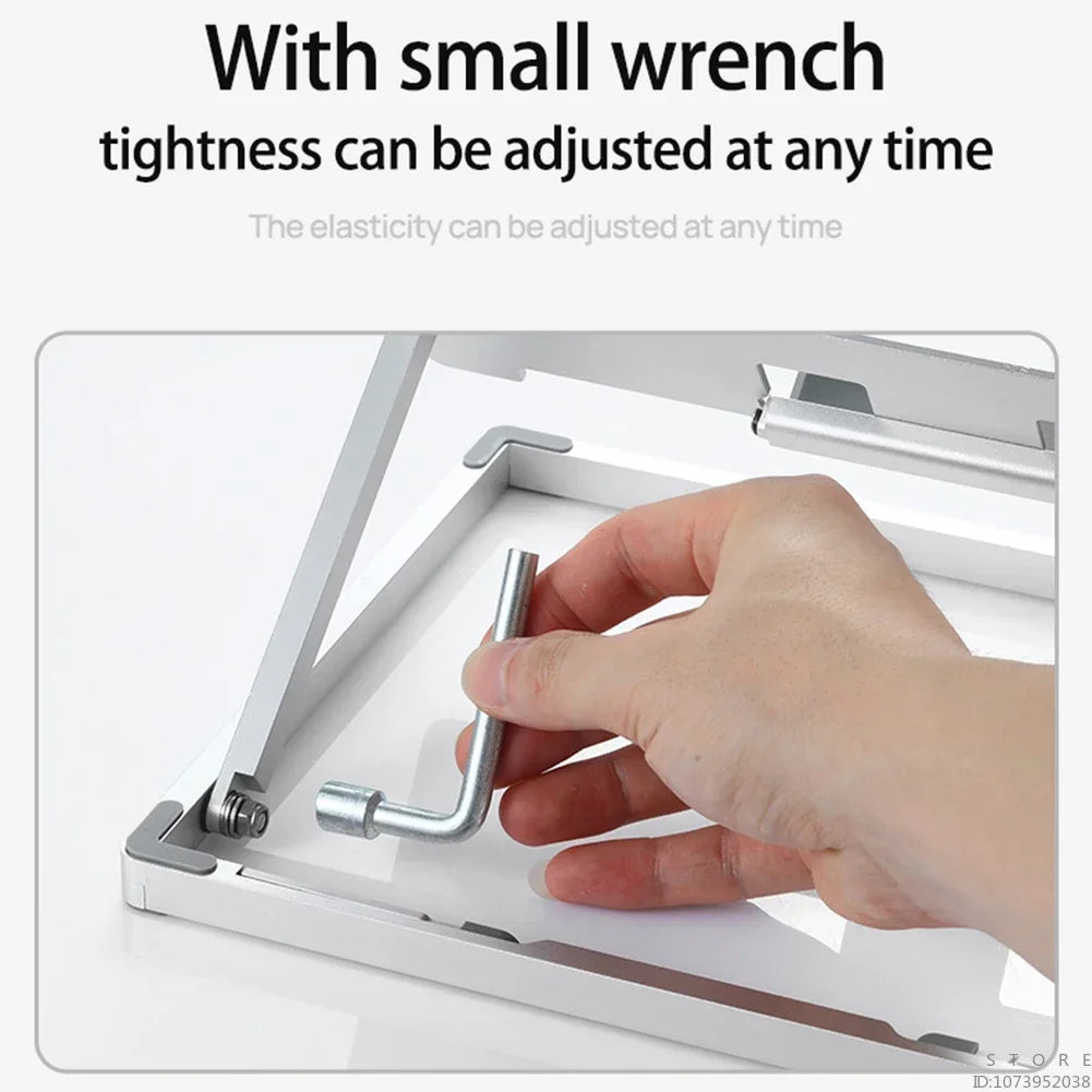 Laptop Stand Adjustable Aluminum Alloy Laptop Tablet Up To 17.3 Inch Laptop Portable Folding Stand Cooling Stand Support