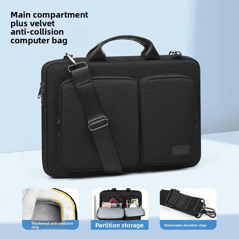 Laptop Bag Handbag 13 14 15 inch for MacBook Air Pro M1 M2 M3 HP Dell Notebook Shoulder Sleeve Protective Computer Briefcase