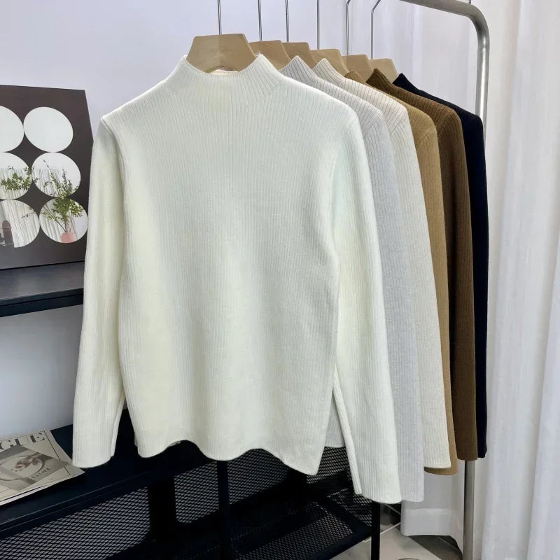 Women's Fleece-lined Turtleneck Sweater
