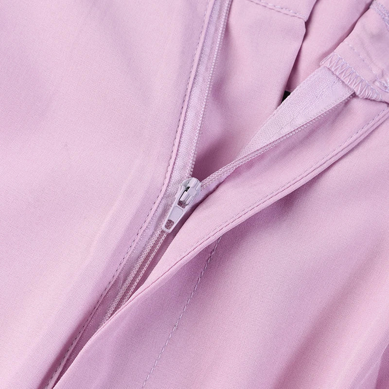 Women's Two Piece Pant Set With Wide Leg Pants And Long Sleeve Shirt