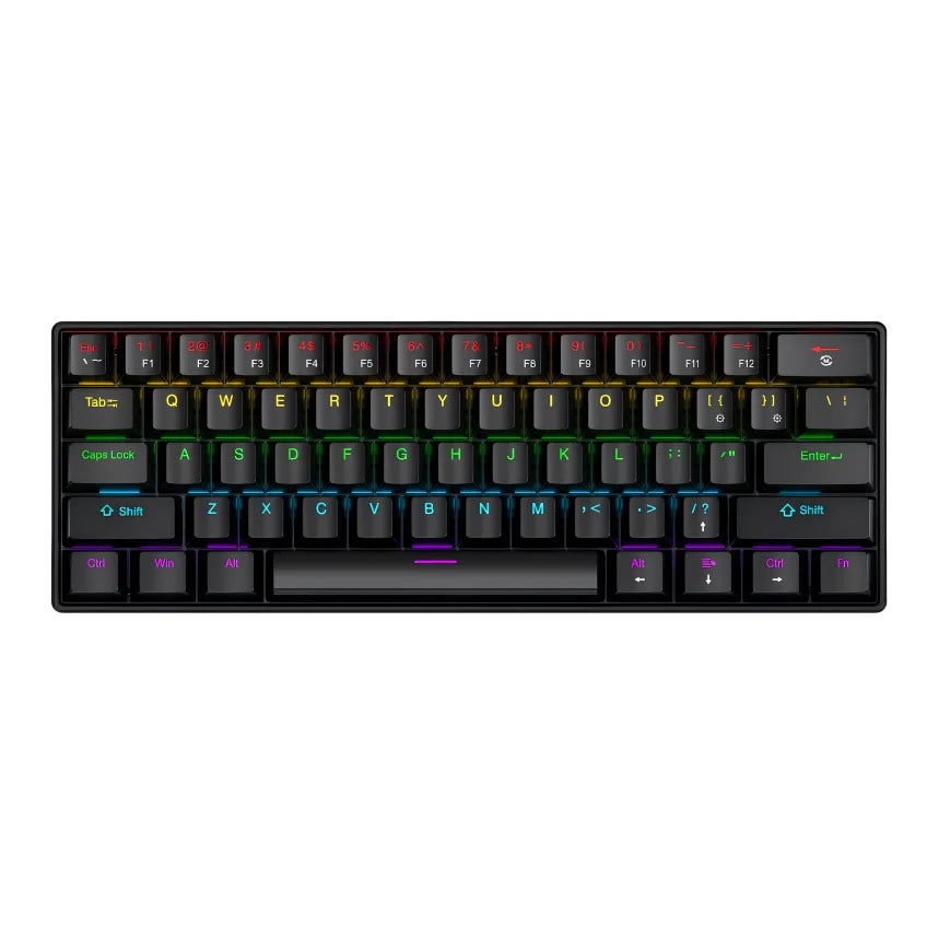 APAYADO K61 Keyboard 60% Portable Wired Mechanical Keyboard