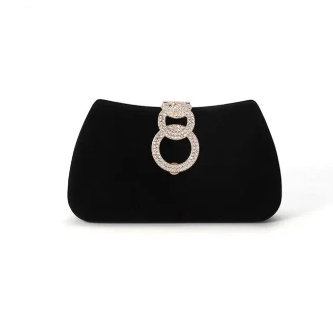 Red Moon Clutch Bags Design Women Clutches Diamonds Golden Velvet Evening Bags Party Wedding Handbags Purse Shoulder Bags