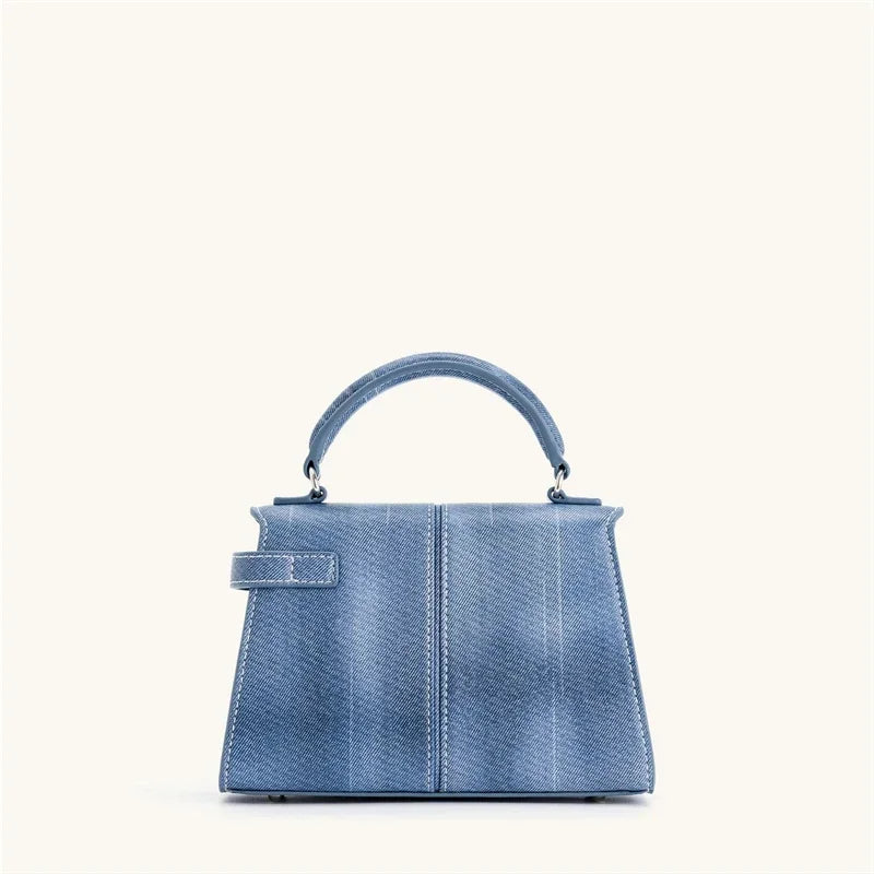 JW PEI Women's Handbag Elise Designer Fashion 2025 New Denim Blue Tote Bag Small Square Crossbody Bag Premium Women Bag
