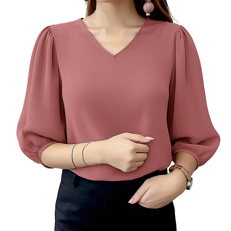 Elegant Puff Sleeve Blouse UK