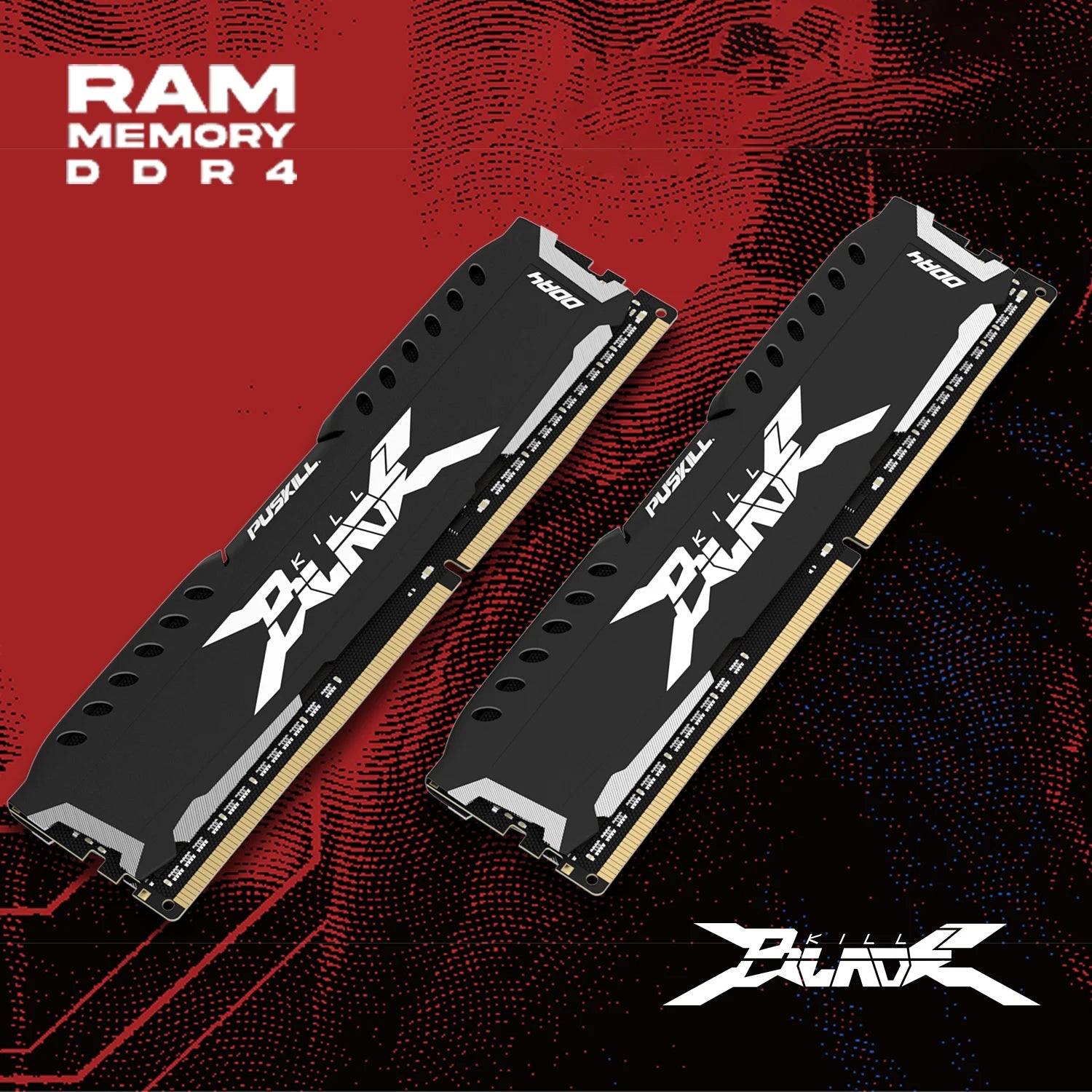 PUSKILL Desktop Memory RAM DDR4 16GB 8GB 1.2V 3200MHz 2666MHz Computer UDIMM Game Cooling Vest Memoria