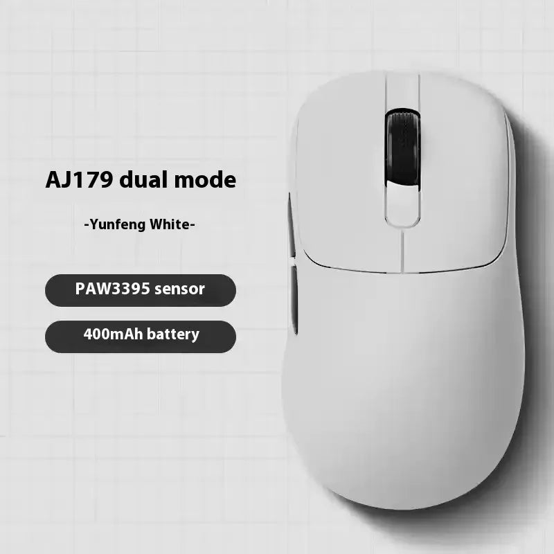 Ajazz Aj179 APEX 8k Wireless Mouse PAW3950 Sensor Three Mode Charging Base Gaming Mouse Lightweight Ergonomics 400mAh Pc Gamer