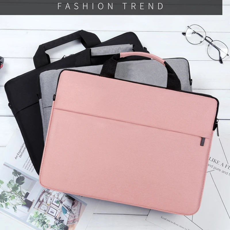Laptop Bag Women 2025 13.3 14.1 15.6 17 Inch Office Notebook Sleeve Case Travel Computer Handbag Elegant Fashion Luxury