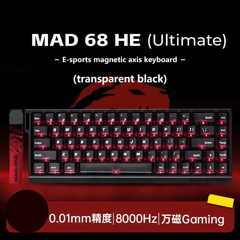 MADLIONS Mad60 Mad68 HE 8k Mechanical Keyboard Magnetic Switch Wired 60% 68%