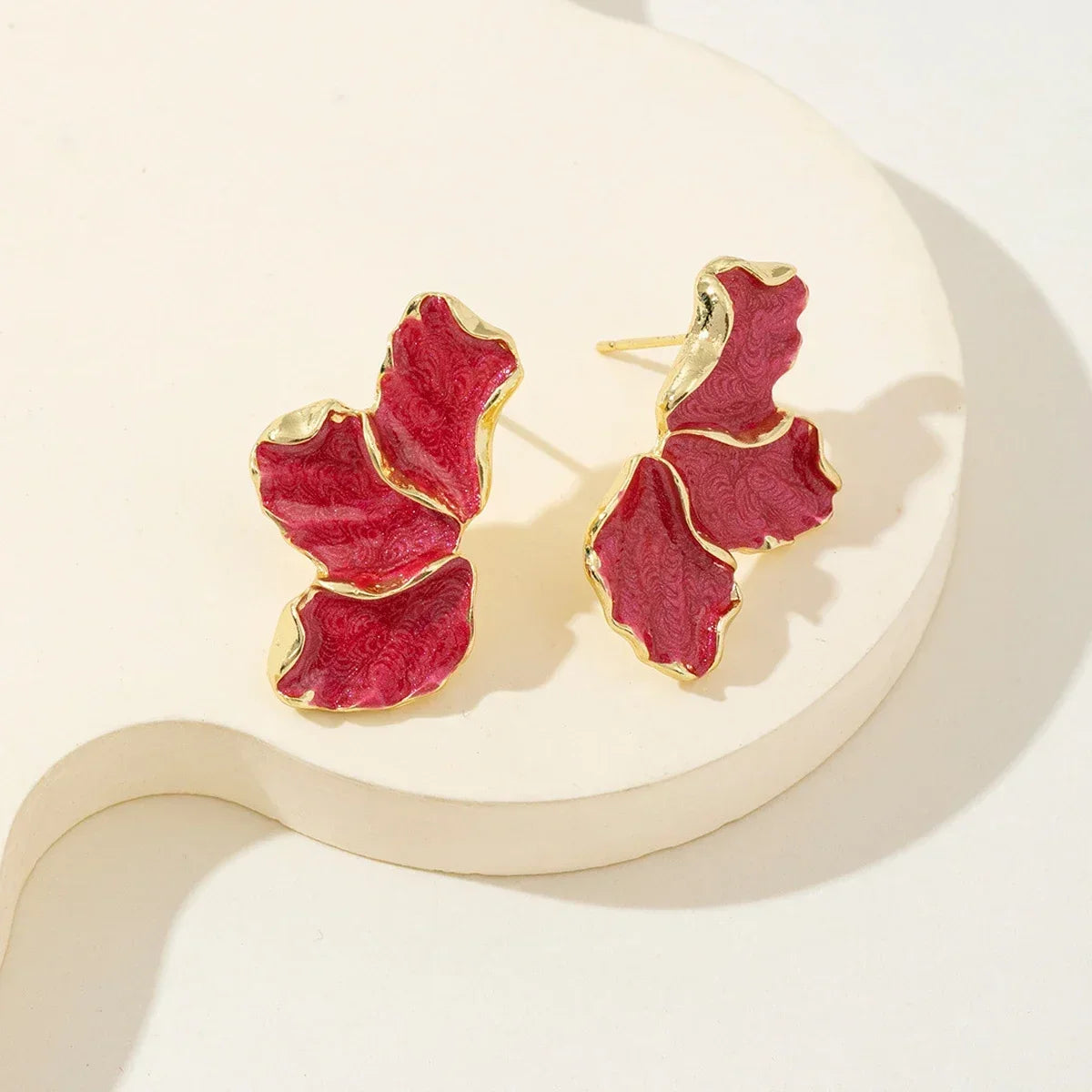 Gold Flower Earrings