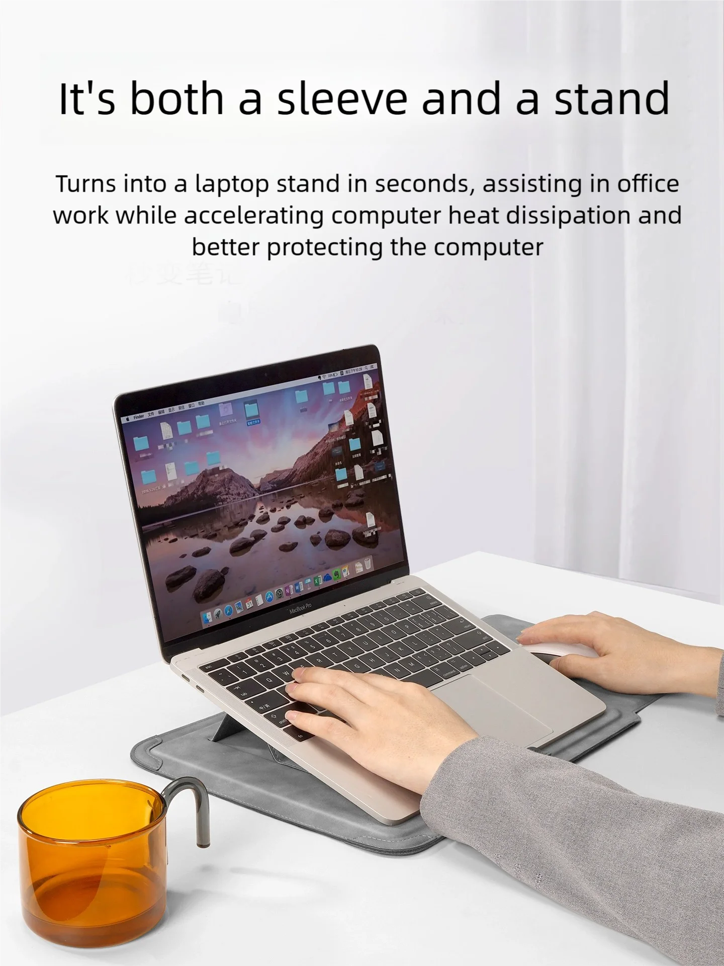 Laptop Sleeve Case 13 14 15 15.6 16Inch For Huawei HP DELL Bag For Macbook Air Pro 13 13.6 M4 Notebook Case with stand Men Women