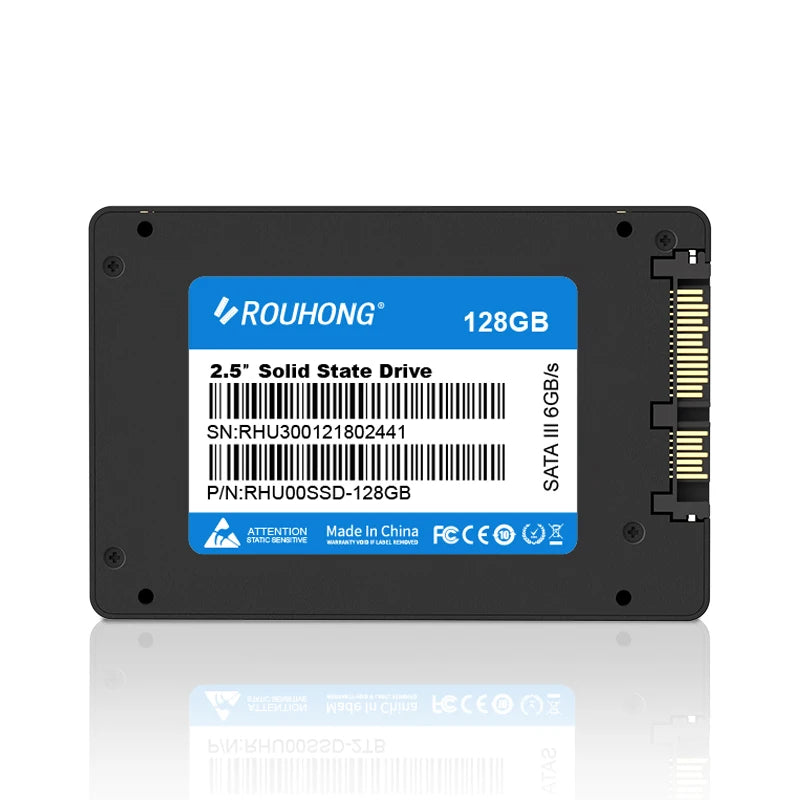 ROUHONG SATA3 SSD 128GB 256GB 120GB 480GB 512GB 1T Hdd 2.5 Hard Disk Disc Internal Solid State Drive 240 GB for Laptop Desktop