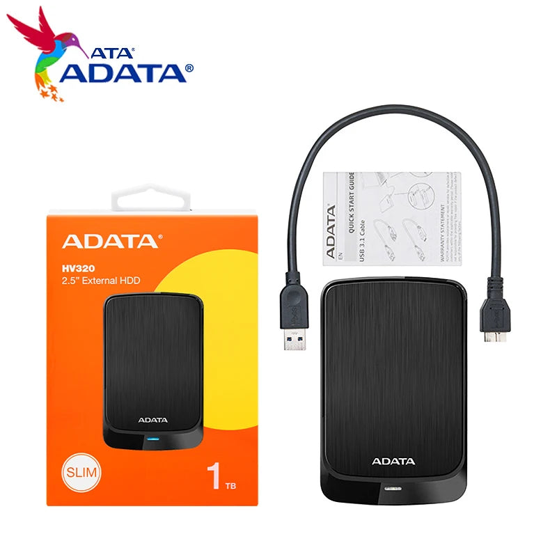 100% Original ADATA EXternal HDD 1TB 2TB High Speed HD710 Pro Durable Hard Drive Disk 2.5" Portable HDD For Desktop Laptop PC