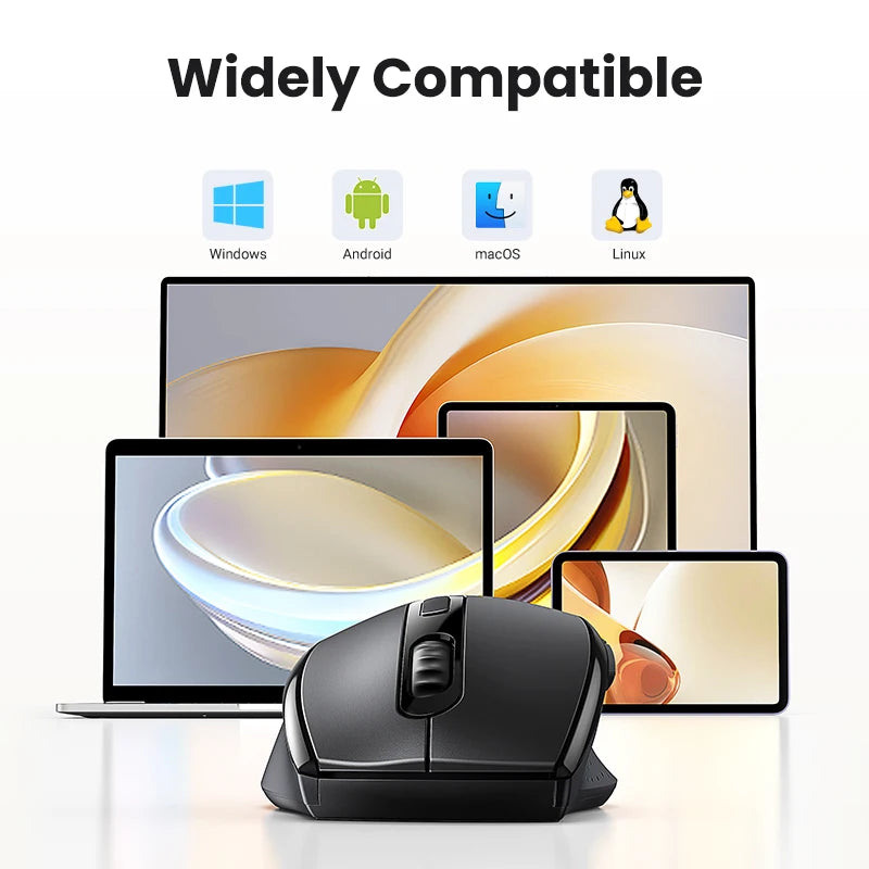 【NEW】UGREEN Wireless Mouse for Computer 1600DPI Silent Mouse with 2.4GHz USB Receiver for PC MacBook Tablet Laptop