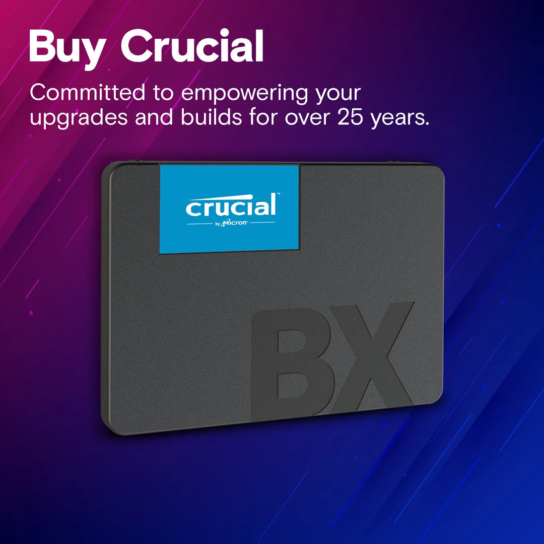 Crucial SSD BX500 3D NAND SATA 2.5-inch up to 560MB/s 240GB 480GB 1TB 2TB Internal SSD Solid State Drive For Laptop Hard Disk