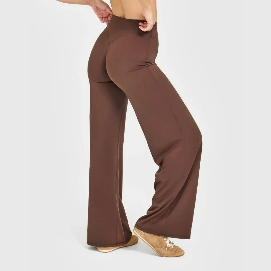 Peach Hip Slimming Yoga Straight-leg Pants