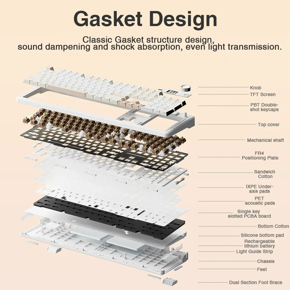 AULA F108 PRO Wireless Mechanical Keyboard