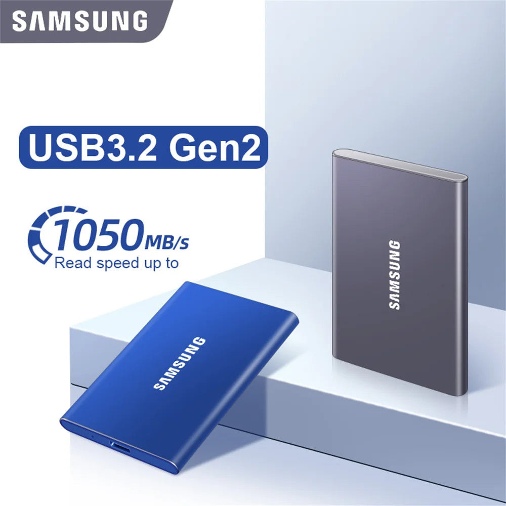 Samsung T7 Portable 500GB SSD 1TB 2TB USB 3.2 Gen 2 External Disk