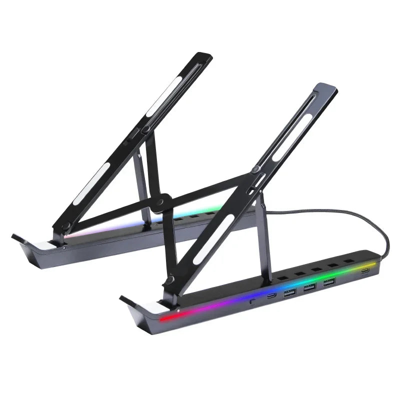 Foldable Laptop Stand 4IN1 USB RGB