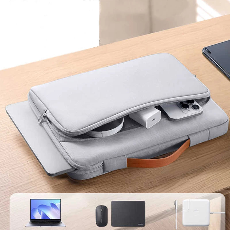 Dormin Shockproof Crossbody Laptop Bag w/Adjustable Strap & Handle for MacBookAir13/MateBook14/Xiaoxin16Pro/Apple/Huawei/Lenovo