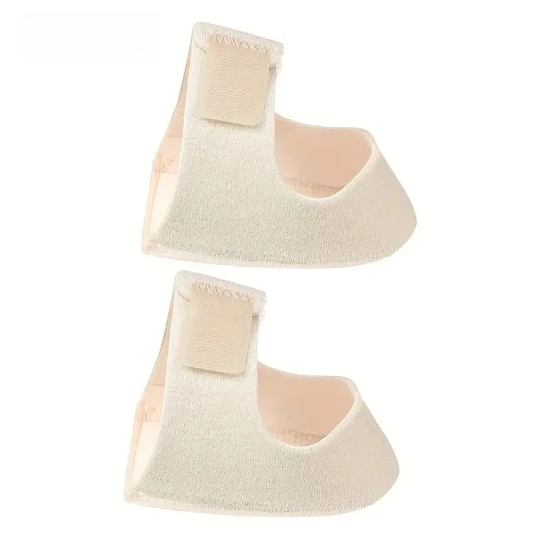 1 Pair Silicone Heel Pads, Shock Absorption, Relieving Leg Pressure, Adjustable Straps, Prevent Slipping Insoles