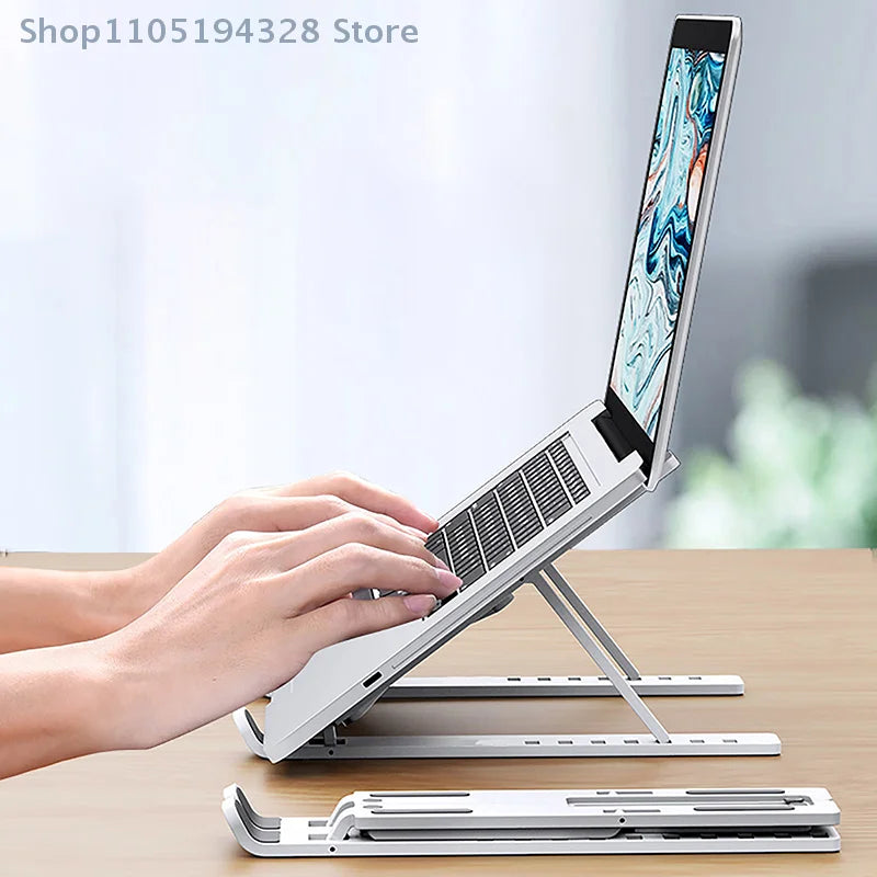[YA]- Foldable Laptop Stand Universal Adjustable Notebook Holder Non-slip Cooling Bracket