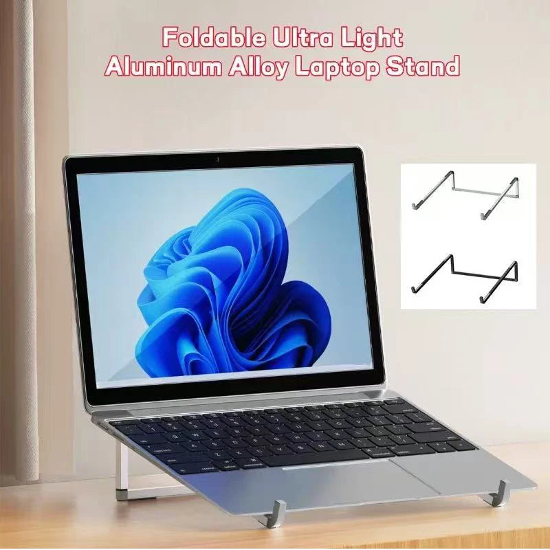 Universal Laptop Stand Foldable Adjustable Aluminum Alloy Notebook Holder Desktop Bracket for MacBook Air Pro