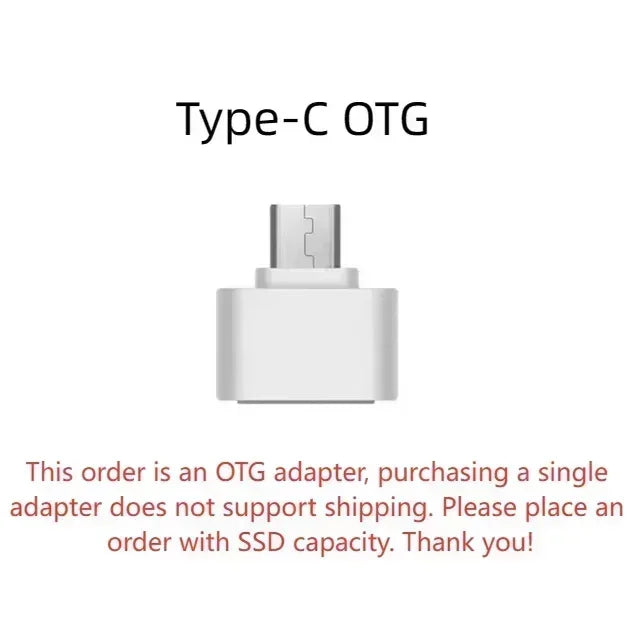 High-speed Solid-state Drive 1TB/2TB Portable SSD 4TB External Hard Drive 256TB Mass Hard Disk USB3.2 Type-C for Laptop/MAC/PC