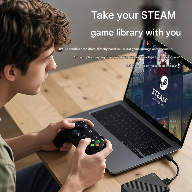 200MB/s High-Speed Portable External Hard Drive USB3.0 for PC/Laptop/Phone/Tablet - Gaming Storage Support & Universal Compatibi