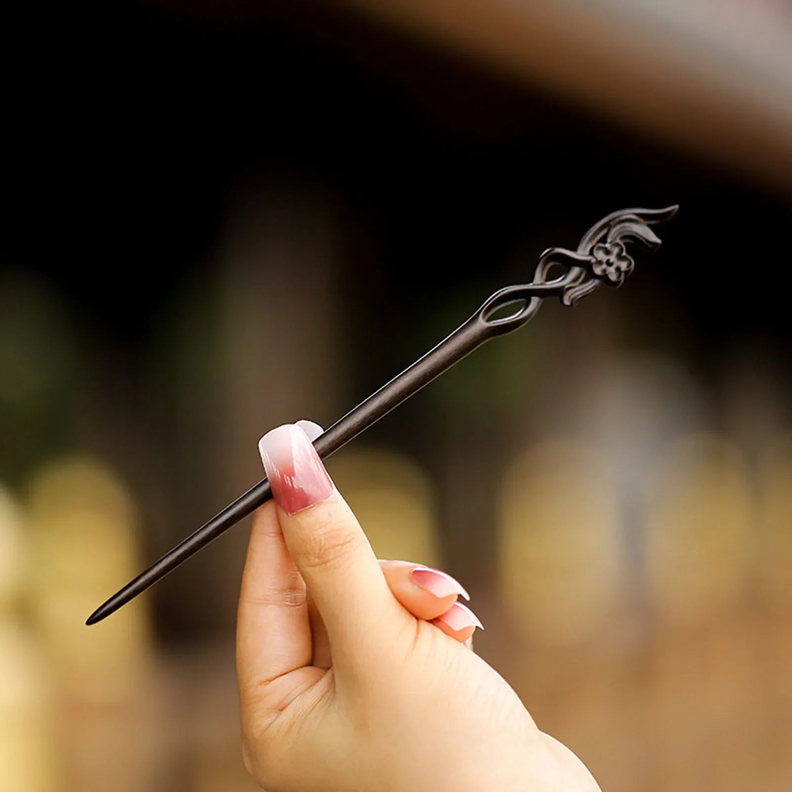 Sandalwood Flower Hairpin