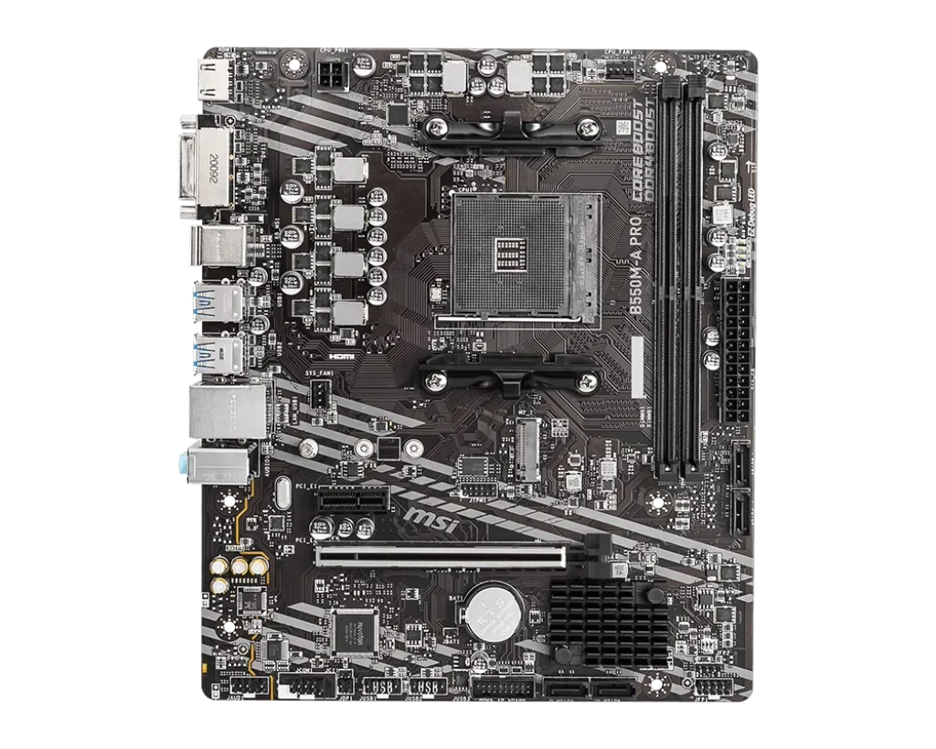 MSI B550M-A PRO AMD Gaming Motherboard AM4 DDR4 M.2 Supports Ryzen
