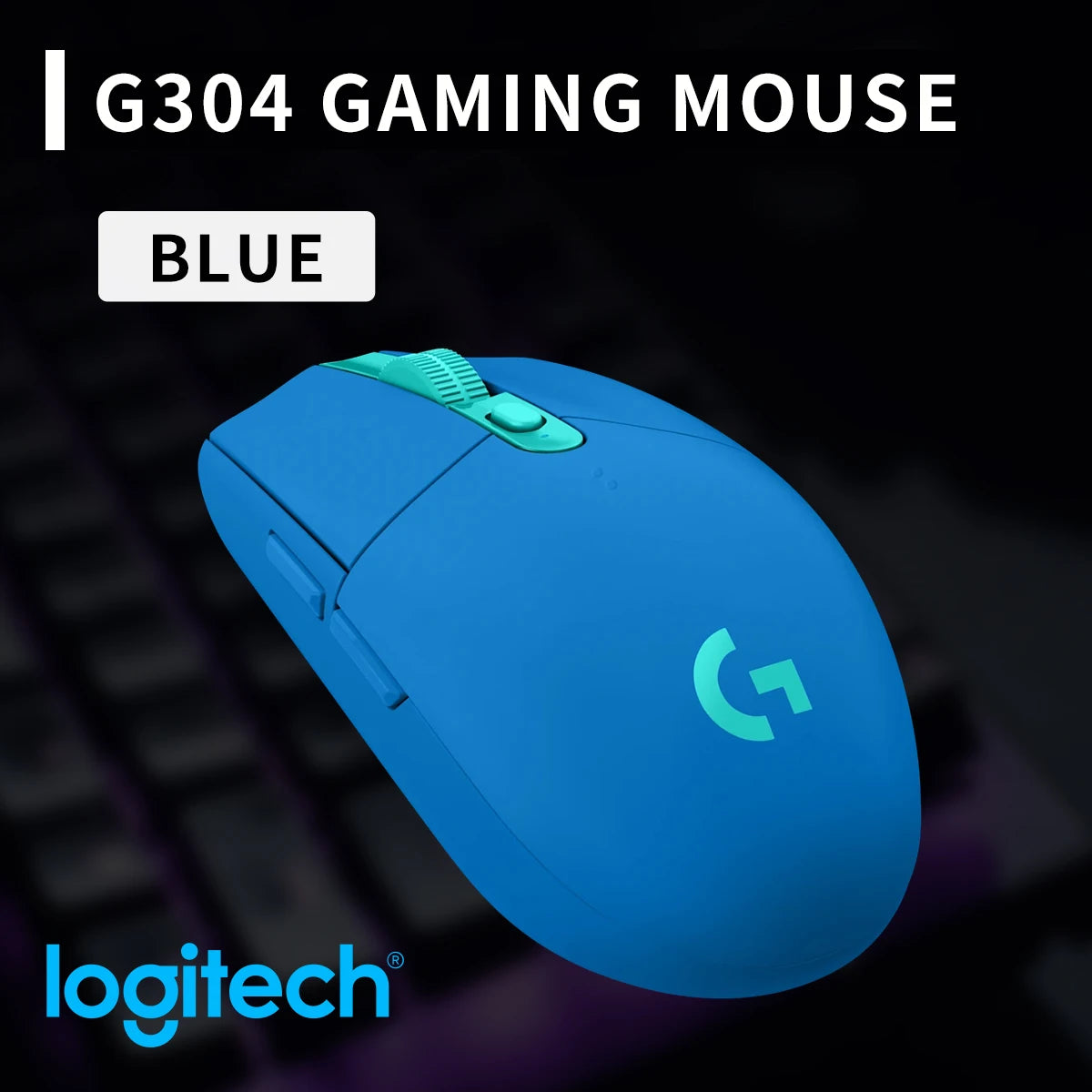 Logitech G304 Wireless Gaming Mouse HERO Sensor 12000 DPI 6 Programmable Buttons Long Battery Life for PC Laptop Gamers