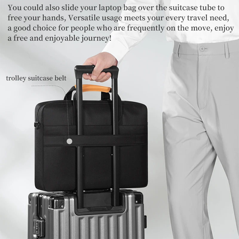 Laptop Bag 15.6 16 17.3 Inch Men Business Briefcase Computer Messenger Bag for MacBook Acer Asus Lenovo HP Toshiba Huawei Dell