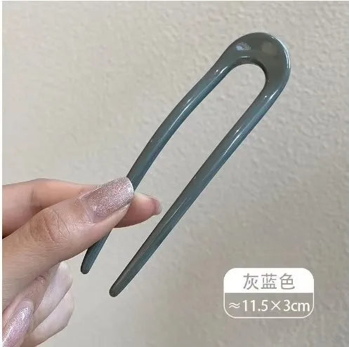 Acrylic Women's Hairpin Back Head Updo Pin