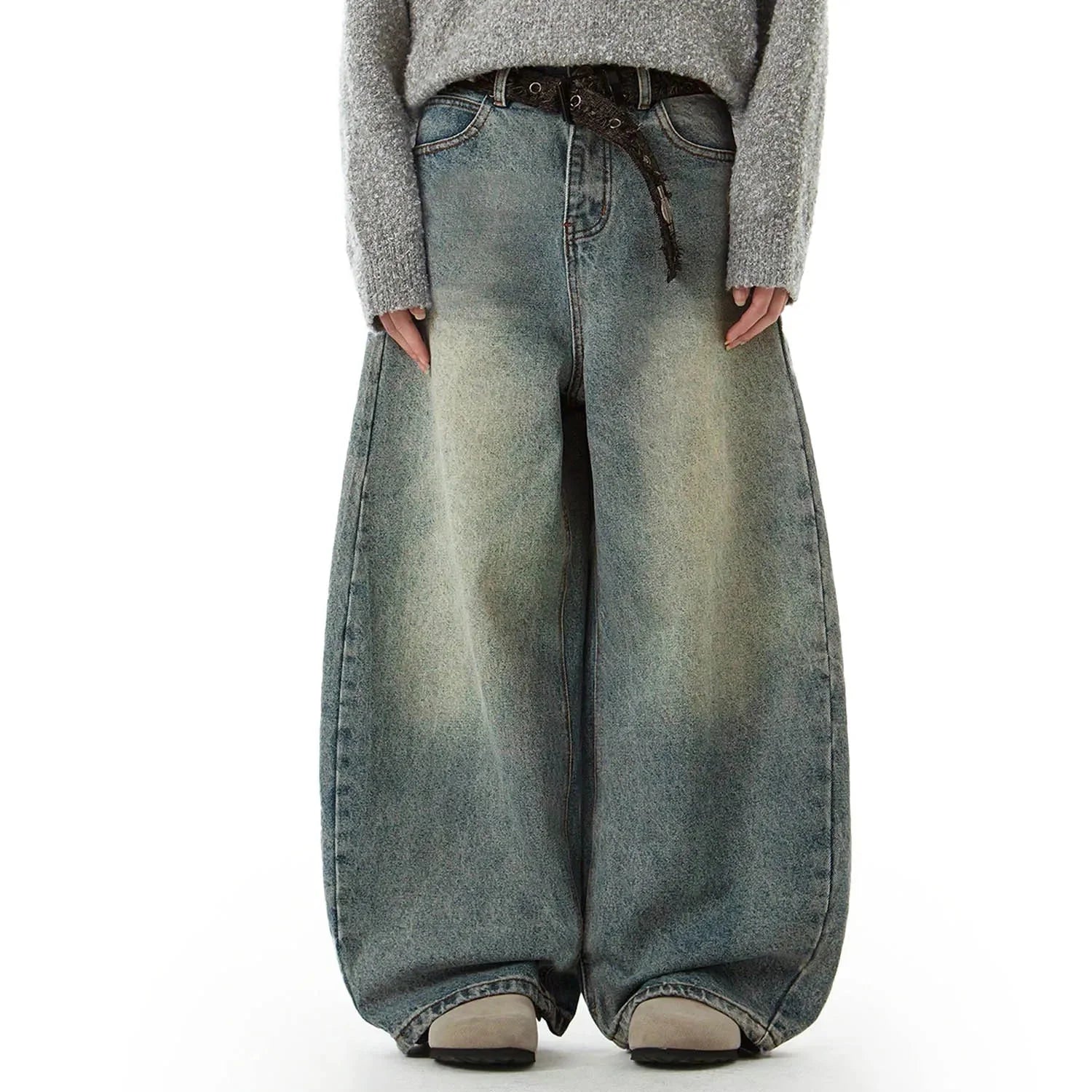Blue Wide Leg Vintage Denim Jeans