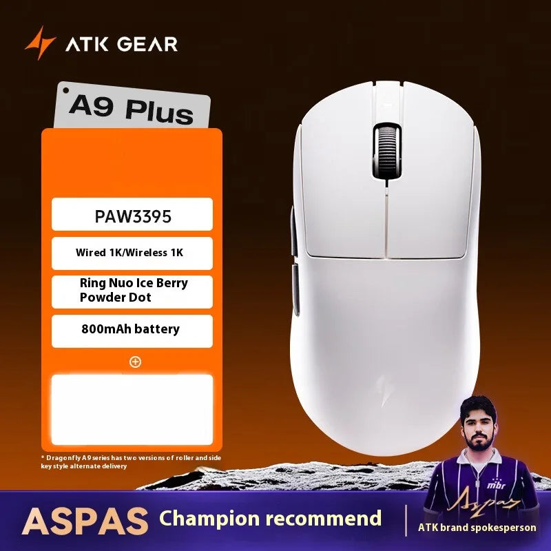 ATK A9 Ultra Wireless Gaming Mouse Tri Mode 8K 53g Lightweight A9/A9 SE/A9 Plus/A9 Pro Gaming Mouse E-sports PC Customized Gift