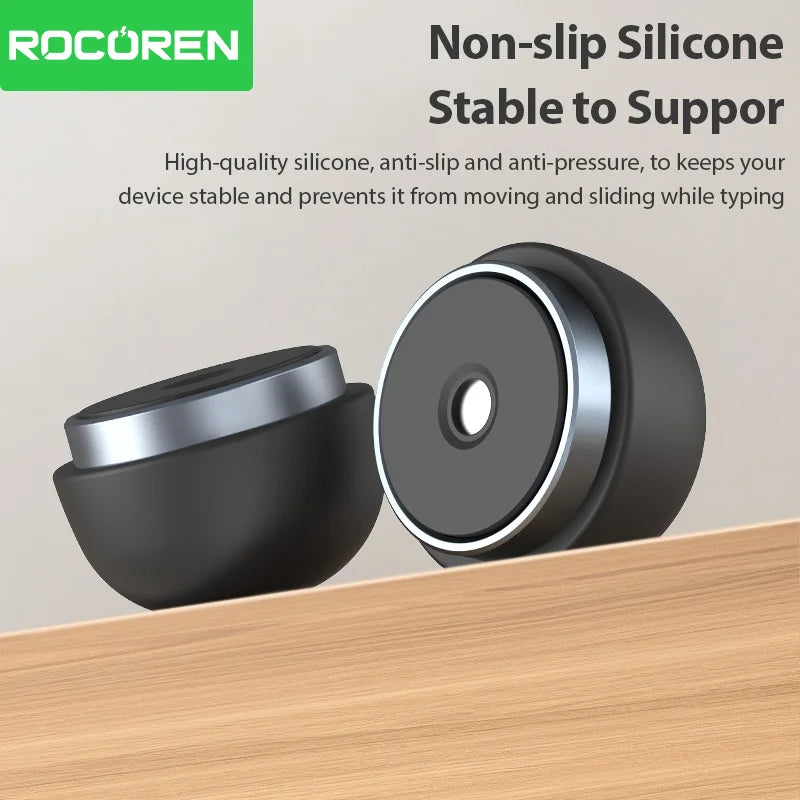 Rocoren Laptop Stand Notebook Accessories Laptop Mushroom Holder Magnetic Mini Cooler Stand for Macbook Pro Air Support Bracket
