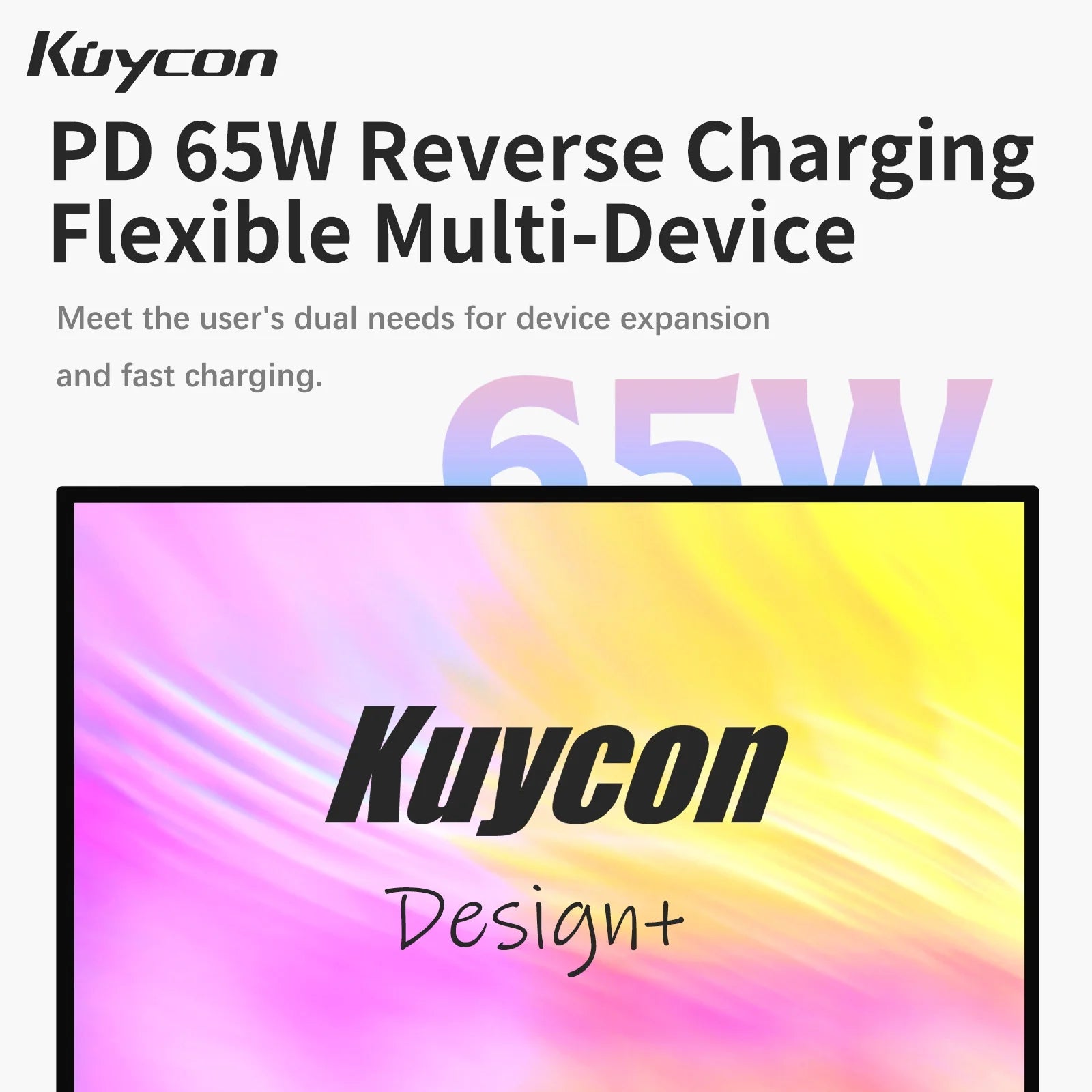 Original Kuycon P10 Gaming Computer Monitor Aluminum Alloy UHD 4K HDR400 PC Display Quick Response AMD Free Sync Desktop Screen