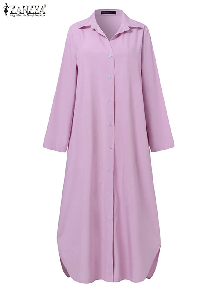 Women's Two Piece Pant Set With Wide Leg Pants And Long Sleeve Shirt