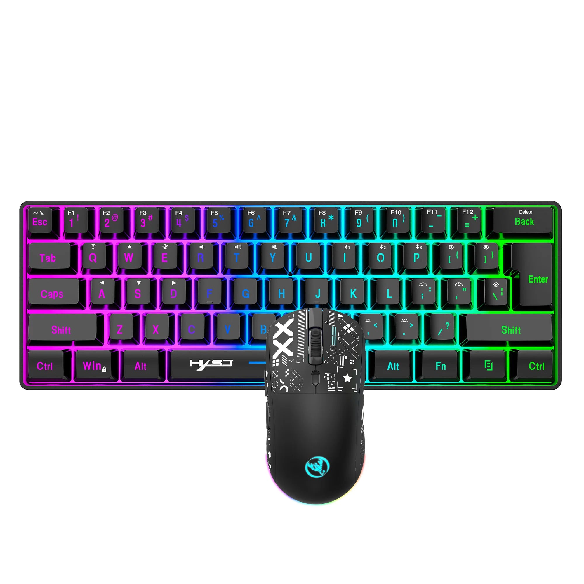 60% Wireless Gaming Keyboard and Mouse Combo