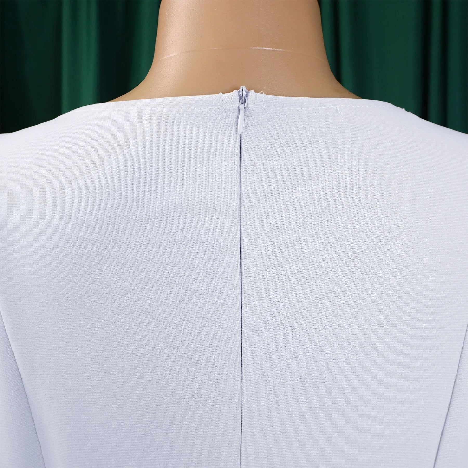 Elegant African Dresses For Women O Neck Short Sleeve Belt Waisted Pleated Mid Calf Fashion Female Birthday Party Dinner Dress