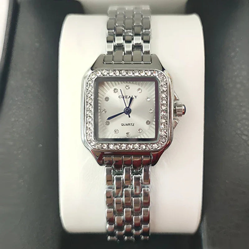 Gold | Silver Tone Vintage Bracelet Watch | Elegant Roman Dial Women’s Luxury Timepiece