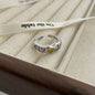 Small Colored Love Zircon Ring