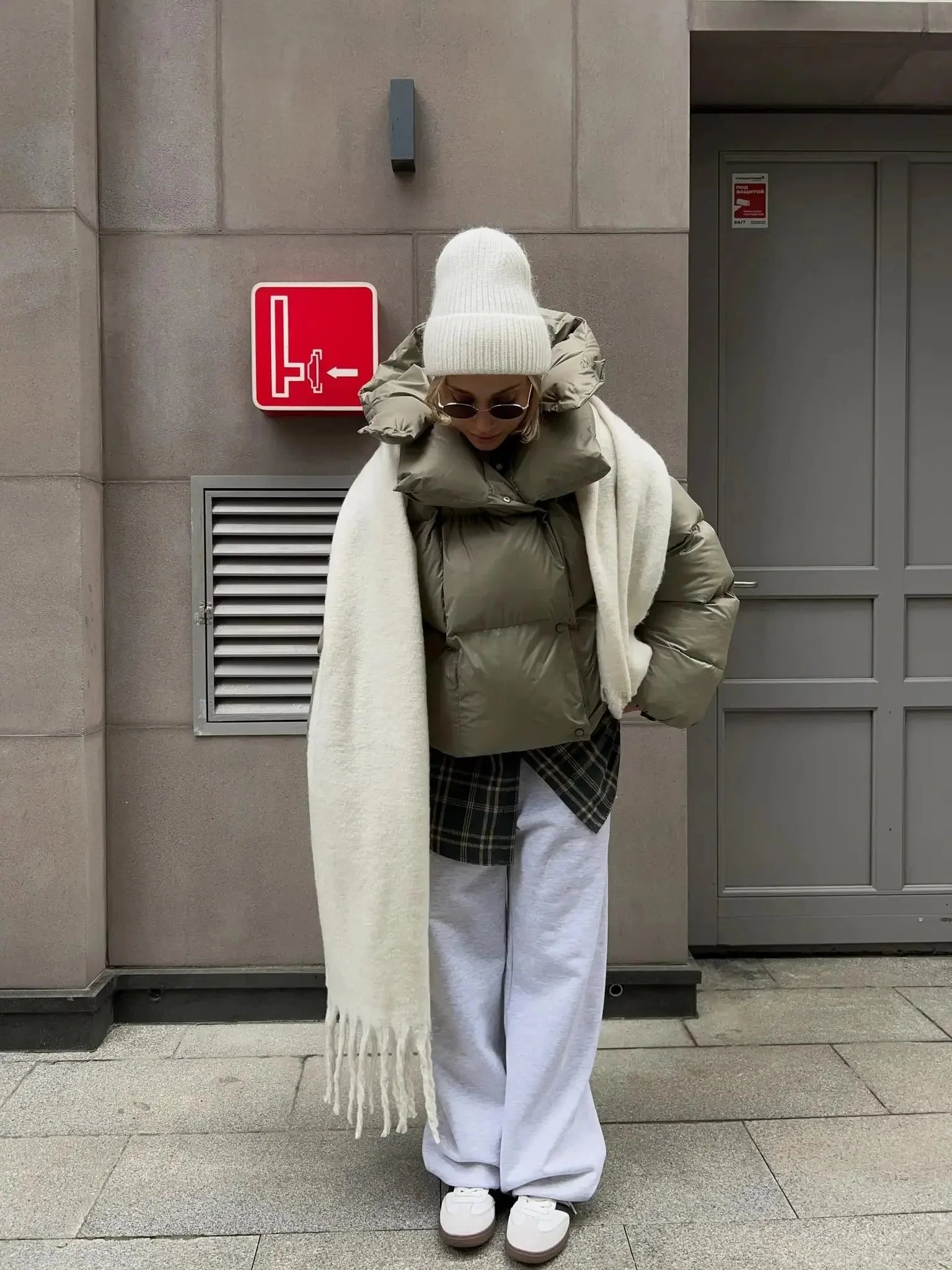 Y2K Womens Winter Warmer Hooded Puffer Jacket Coat